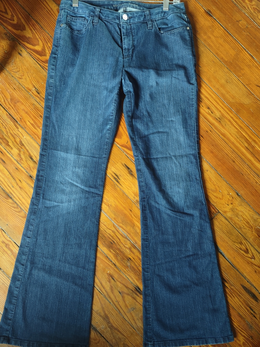 Michael Kors Dark Denim Bootcut Flare Jeans, Size 6